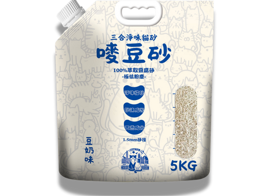 Makto 嘜豆 - 嘜豆砂 1.5MM 豆腐貓砂 (16.5L/5kg) 豆奶味