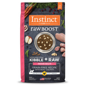 Instinct-RawBoost 無穀物+凍乾生肉粒系列 室內貓(雞) 5lbs