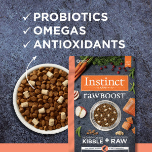 Instinct-RawBoost 無穀物+凍乾生肉粒系列 全貓(三文魚) 4.5lbs